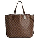 sac de seconde main neverfull  louis vuitton  en toile damier ébène face