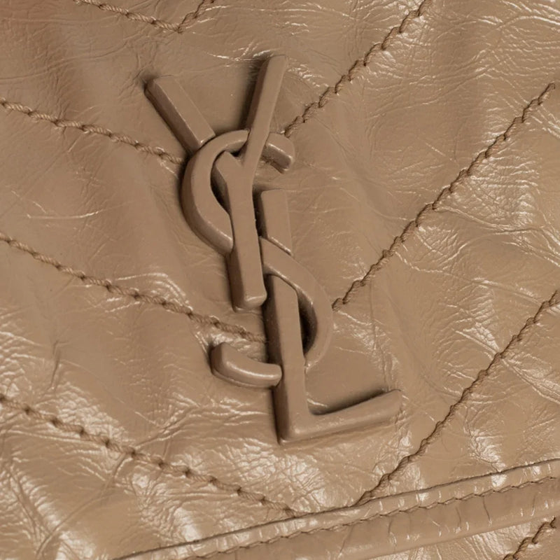 sac de seconde main niki saint laurent en cuir beige défaut 1