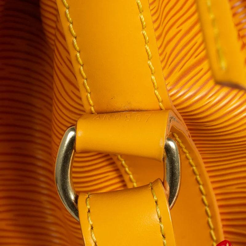 sac de seconde main noé louis vuitton en cuir épi jaune numéro de série