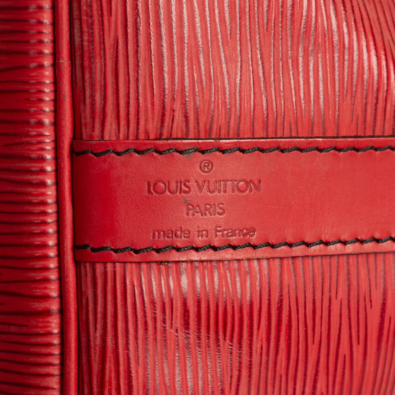 sac de seconde main noé louis vuitton en cuir épi rouge label