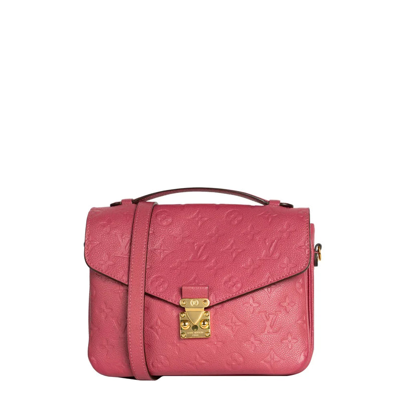 sac de seconde main pochette métis  louis vuitton  en cuir rose face