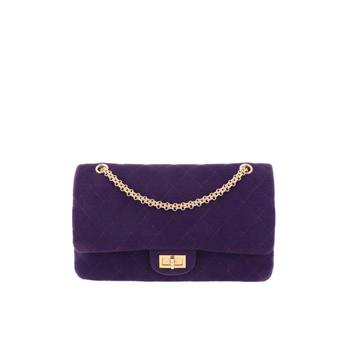 Sac Porté Épaule 2.55 Jersey Violet - Chanel