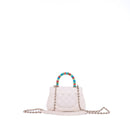 Sac Porté Épaule Coco Handle Small Cuir Blanc - Chanel