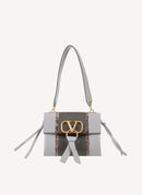 Valentino Garavani - Sac Porté Épaule En Cuir - Grey - Femme