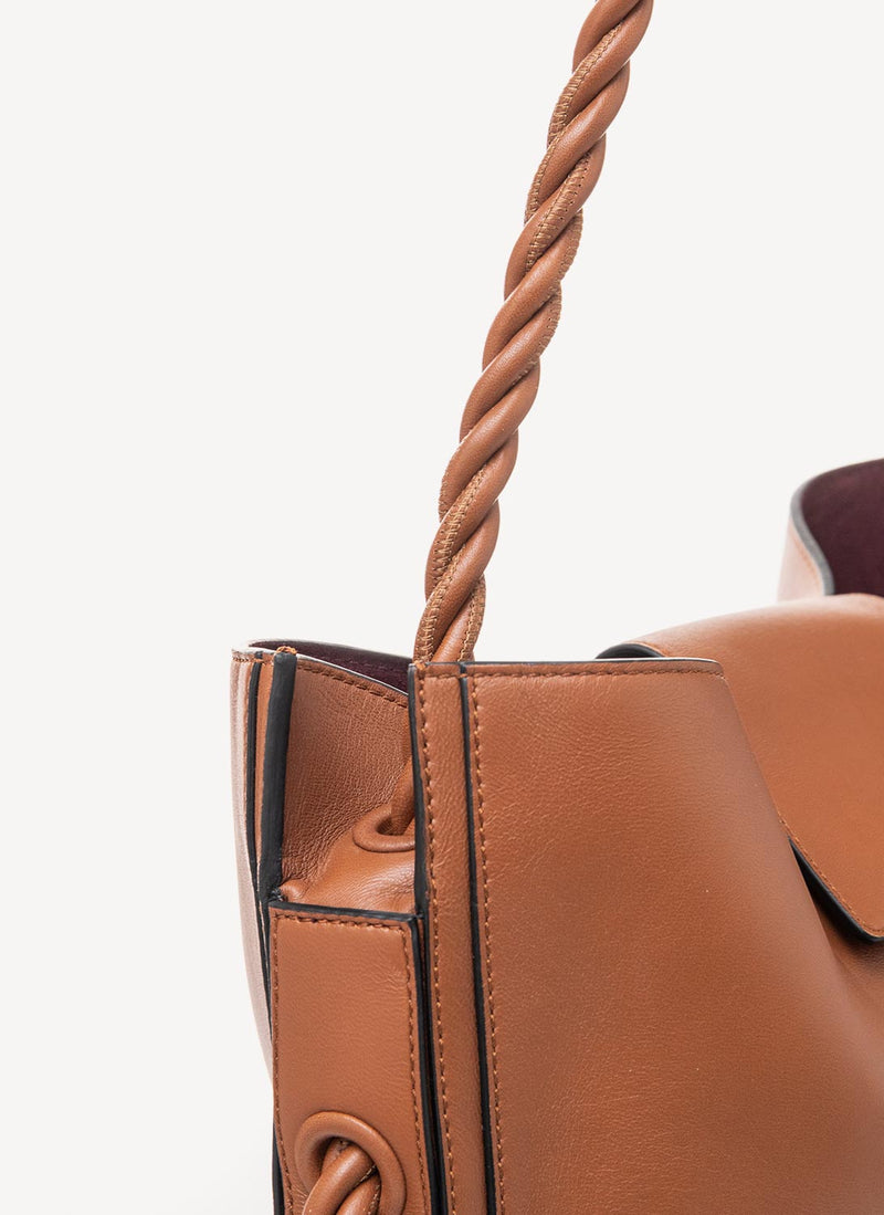 Valentino Garavani - Sac Porté Épaule En Cuir - Brown - Femme