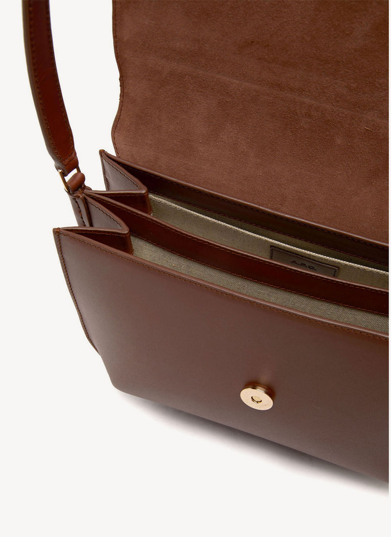 A.P.C. - Sac Porté Épaule Sarah - Light Brown - Femme