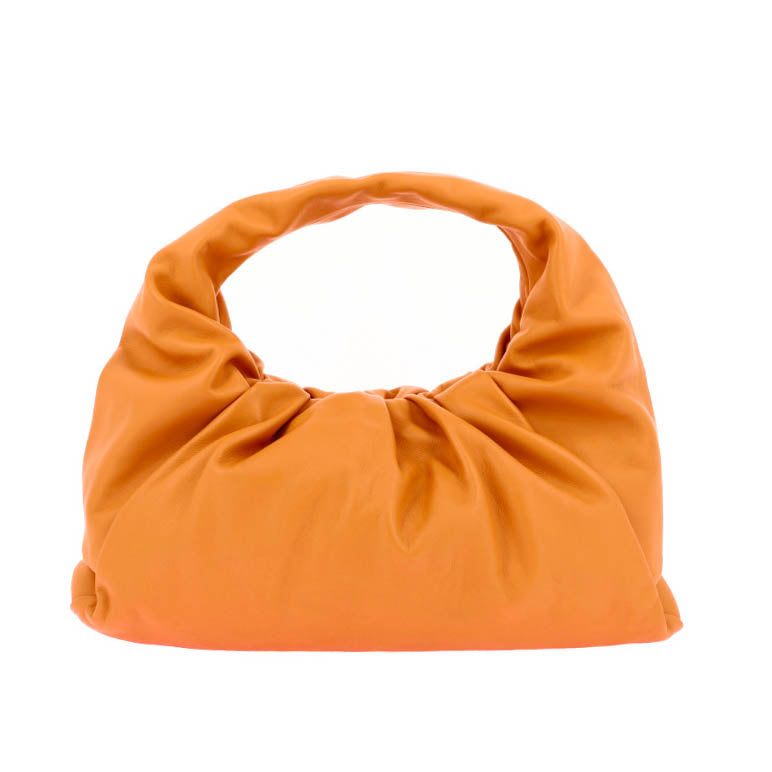 Sac Porté Épaule Shoulder Pouch Bottega Veneta Cuir D'Agneau Souple Orange - Bottega Veneta