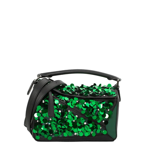 sac de seconde main puzzle  loewe en sequis vert face