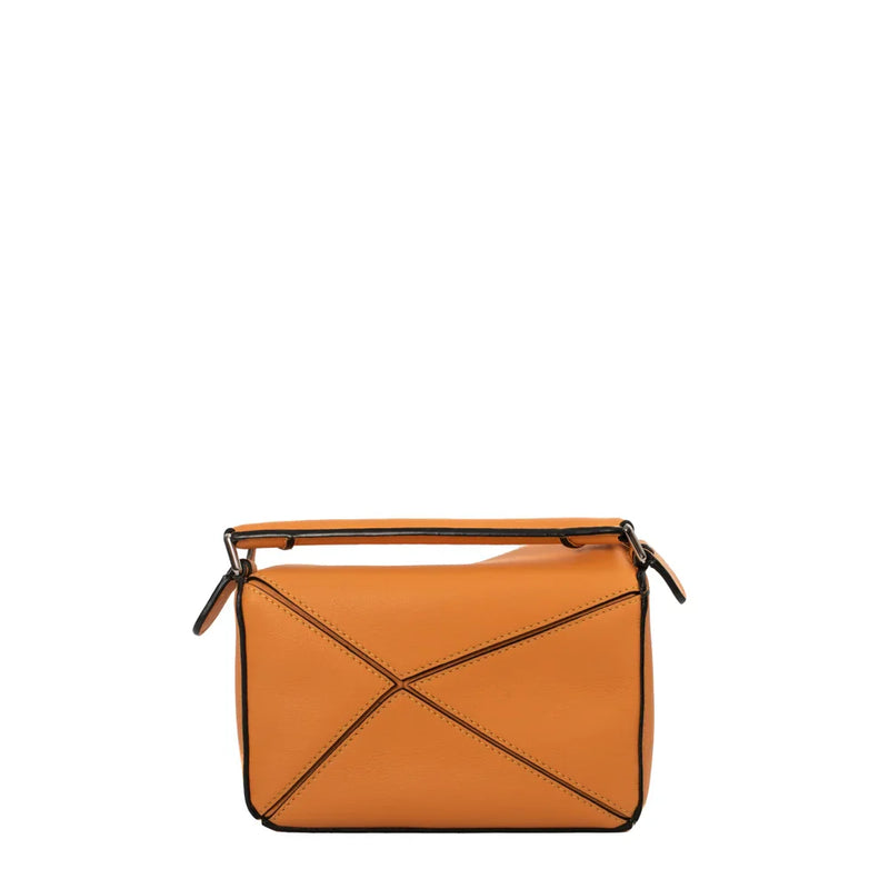 sac de seconde main puzzle loewe en cuir orange dos