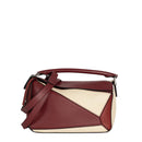 sac de seconde main puzzle loewe en cuir rouge face