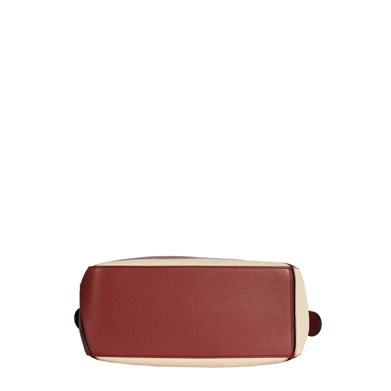 sac de seconde main puzzle loewe en cuir rouge bas