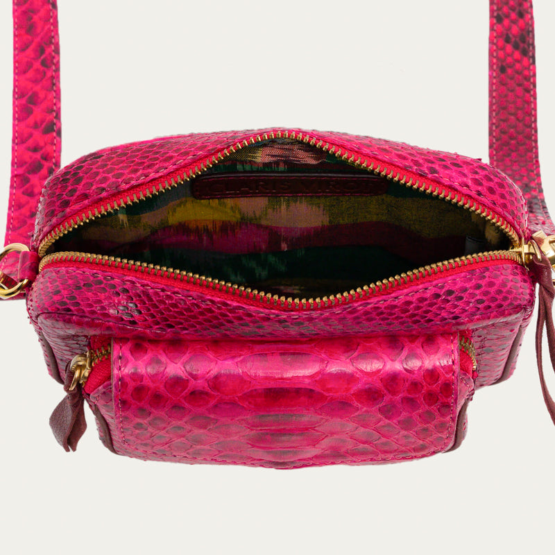 Baby Charly Celosia Pink Python Bag