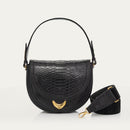 Sac Python Big Victoria Noir Anse Et Bandouliere