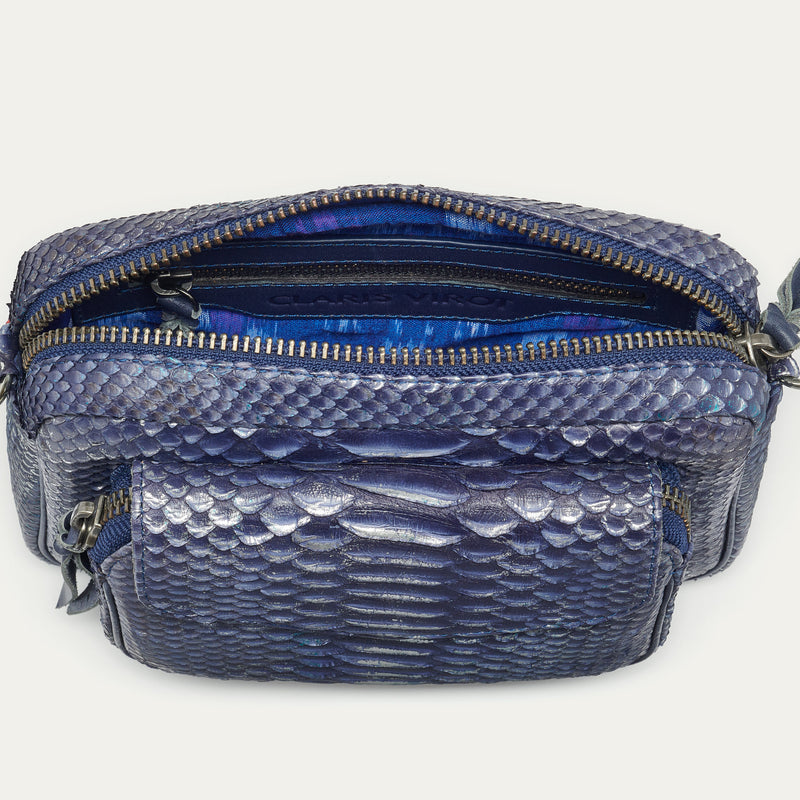 Python Charly Bag Glacier Blue Metallic