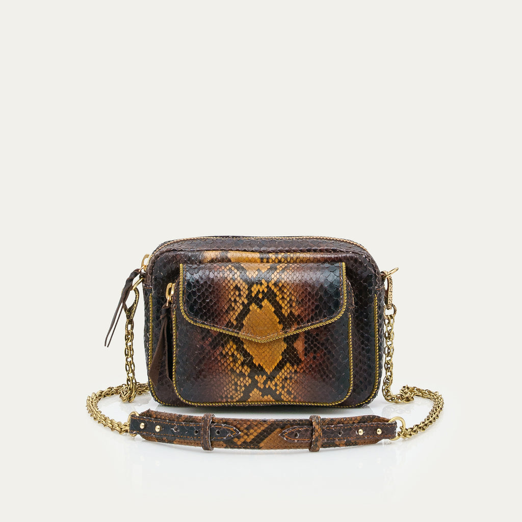 Sac Python Charly Oeil de Tigre