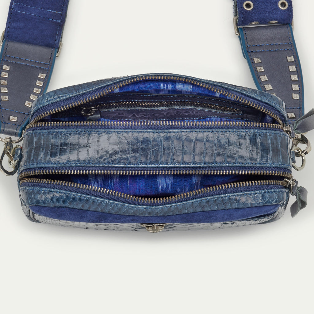 Sac Python Lily Navy