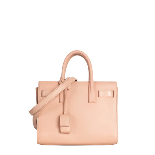 sac de seconde main sac de jour saint laurent en cuir rose  face