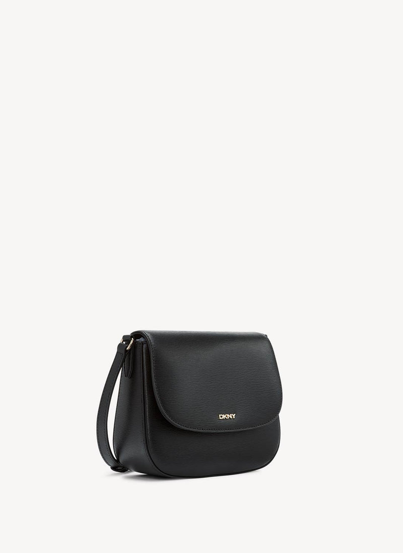 Dkny - Sac Saddle Bryant - Noir/ Or - Femme