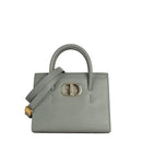 sac de seconde main saint honoré dior  en cuir gris face