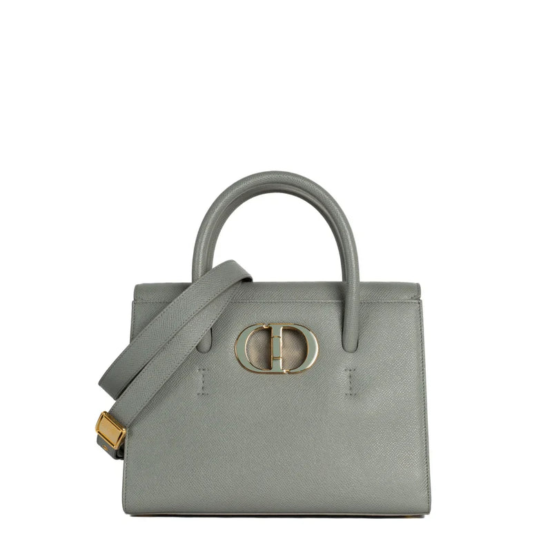 sac de seconde main saint honoré dior  en cuir gris face