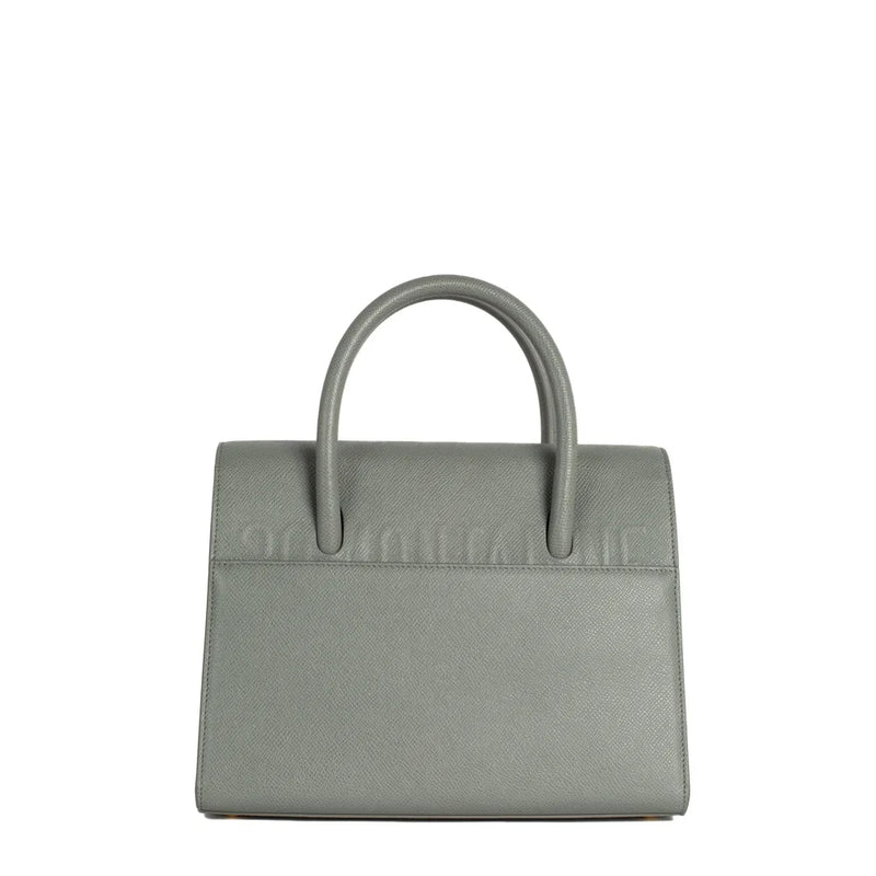 sac de seconde main saint honoré dior  en cuir gris dos