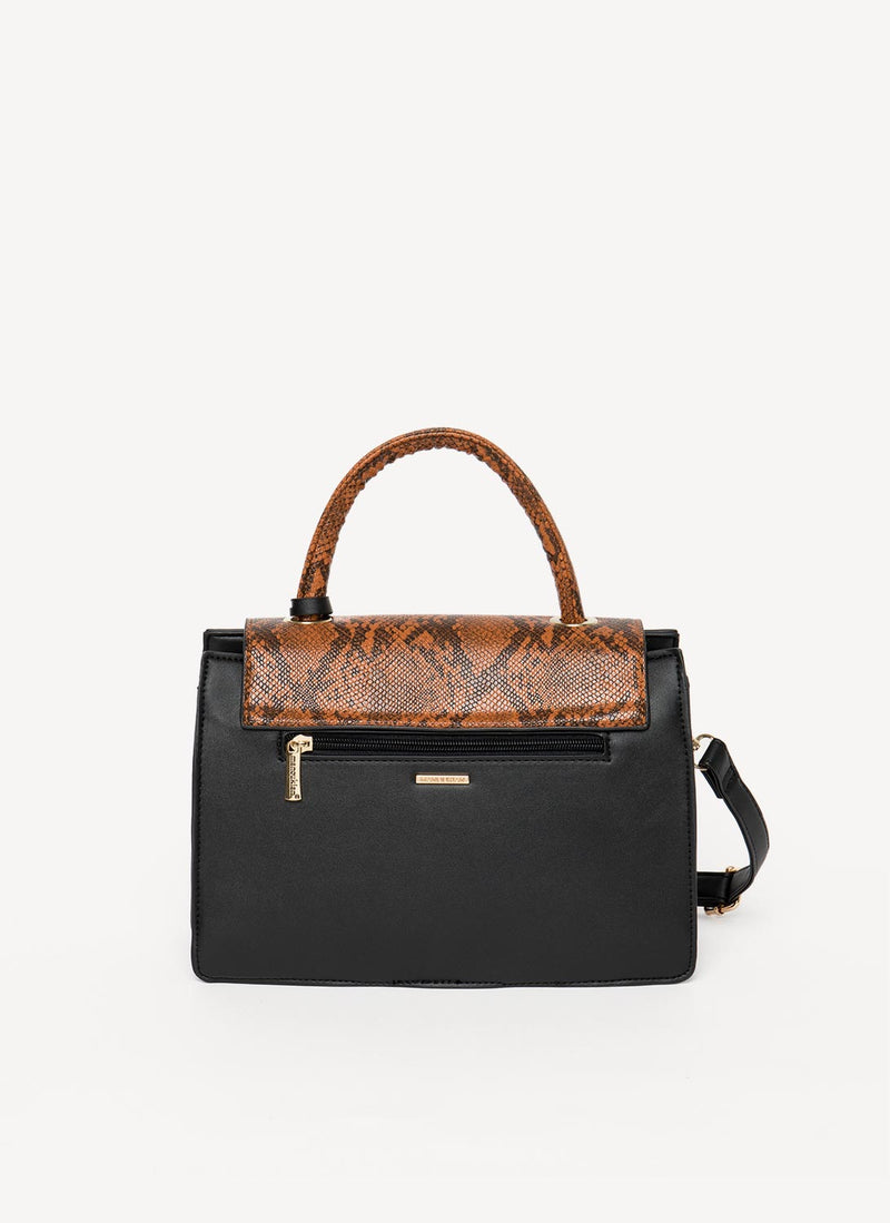 Manoukian - Sac Saintpaul - Noir/Camel - Femme