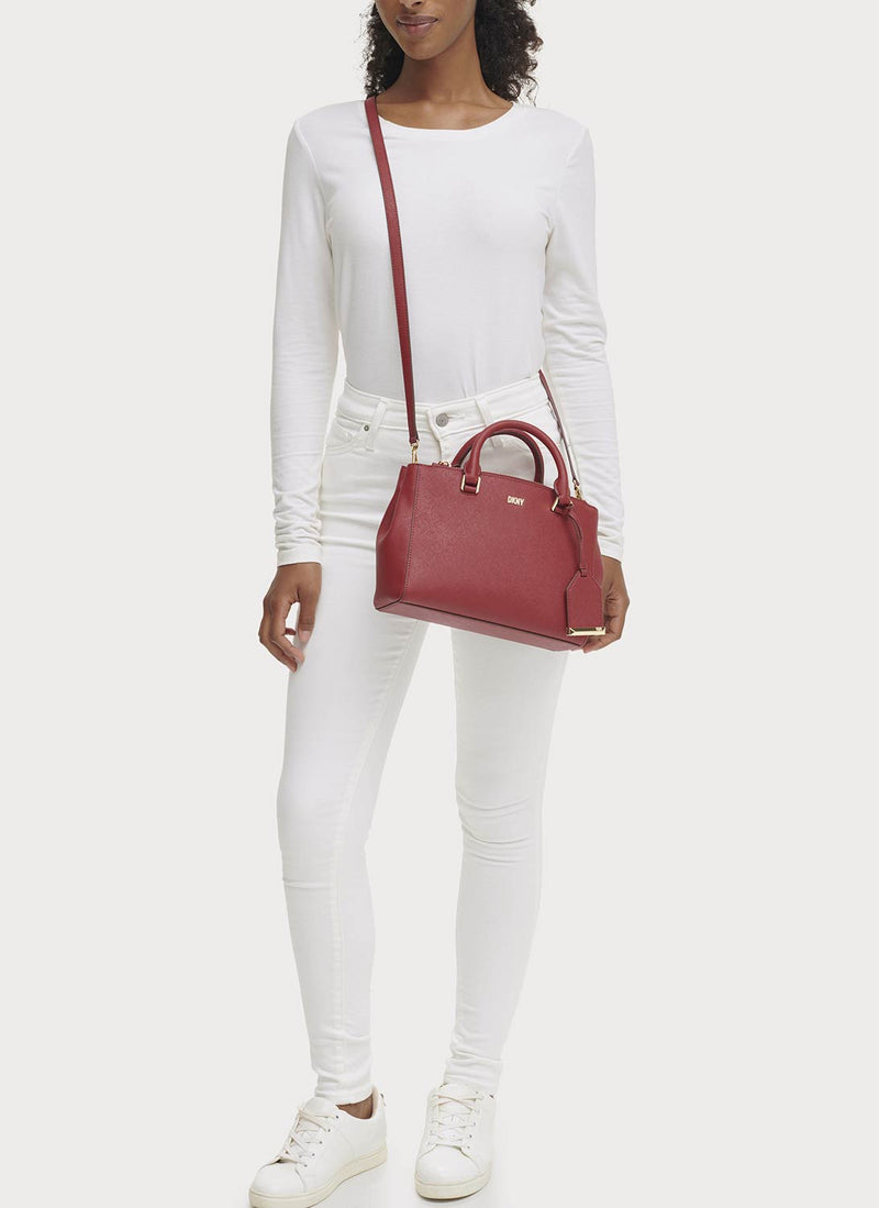 Dkny - Sac Satchel Belle Sm - Scarlet - Femme