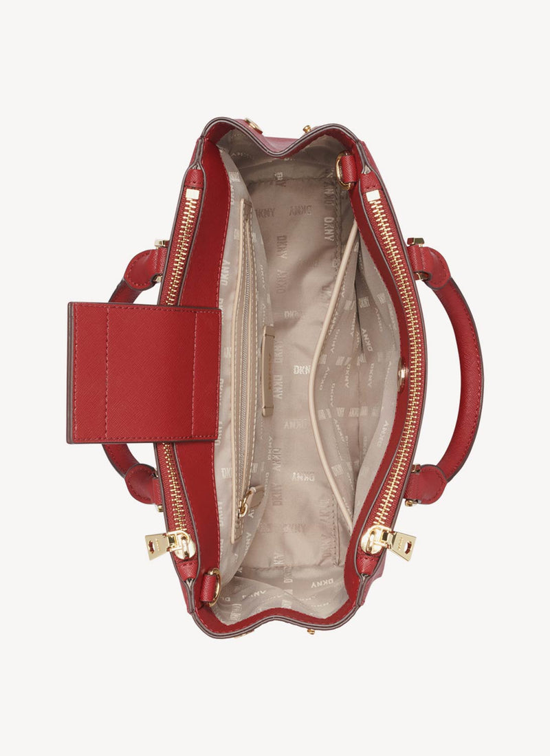 Dkny - Sac Satchel Belle Sm - Scarlet - Femme