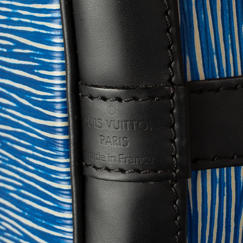 sac de seconde main noé louis vuitton en cuir épi bleu label