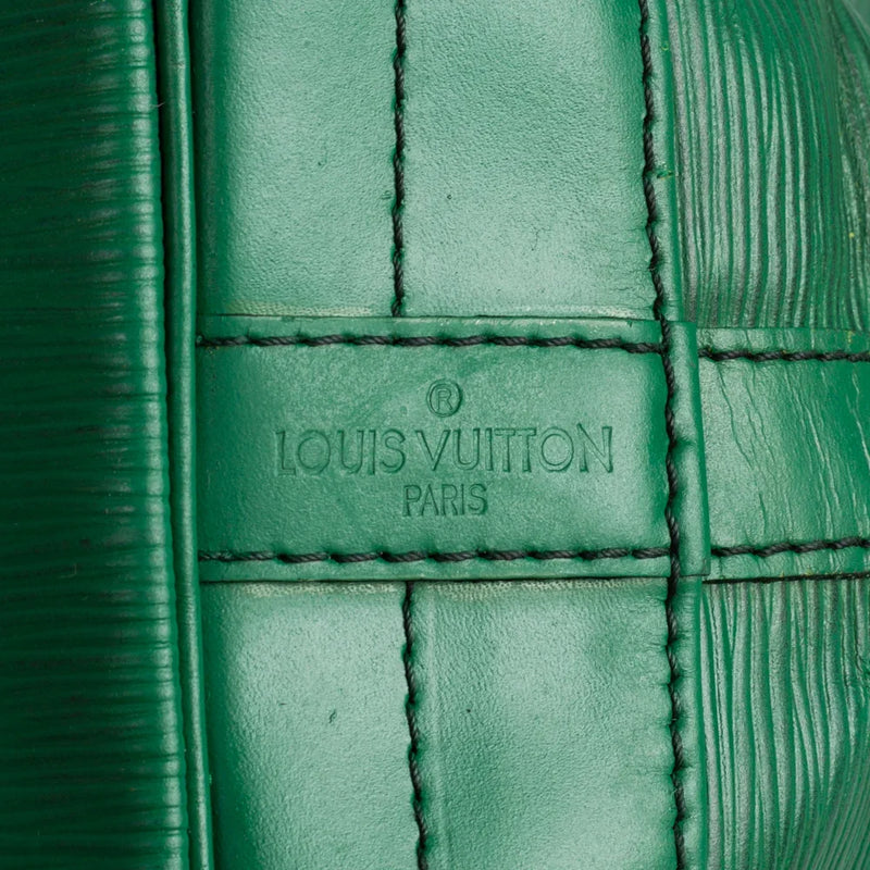 sac de seconde main noé louis vuitton en cuir épi vert label