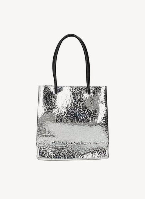 Balenciaga - Sac Shopping Bag Argente - Argenté - Femme