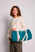 Cylinderbag Simon - Påfågelblå