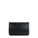 sac de seconde main single flap chanel en cuir noir dos