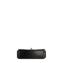 sac de seconde main single flap chanel en cuir noir bas