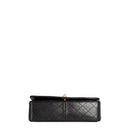 sac de seconde main single flap chanel en cuir noir bas