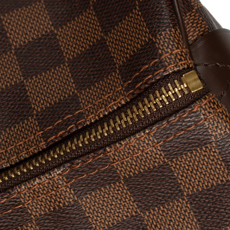 sac de seconde main speedy louis vuitton en toile damier ébène défaut 1