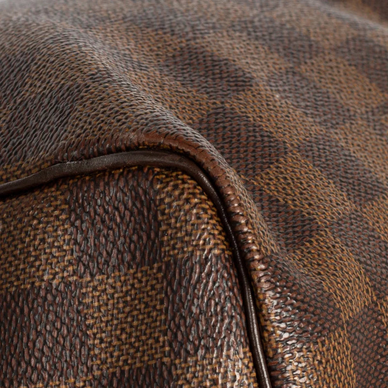 sac de seconde main speedy louis vuitton en toile damier ébène coin 