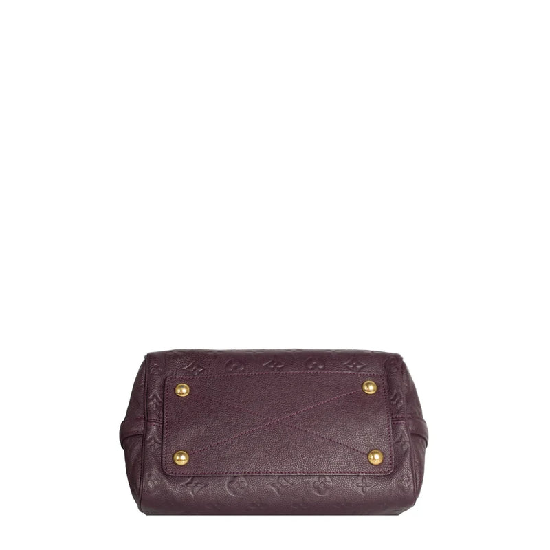 sac de seconde main speedy louis vuitton en cuir empreinte violet bas