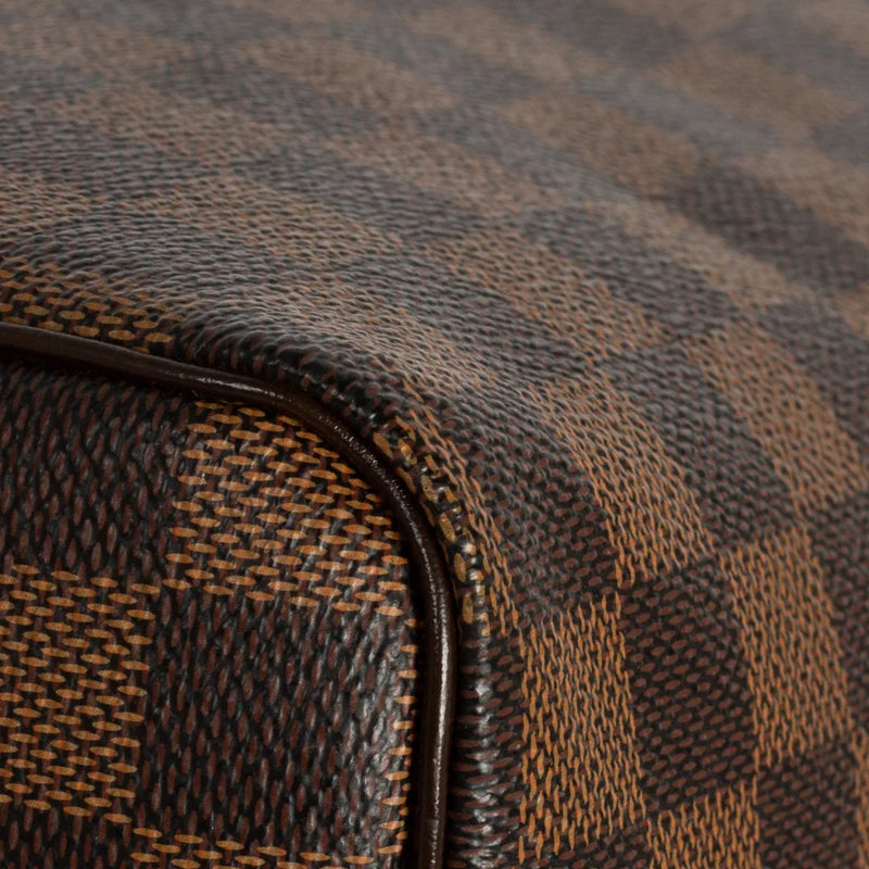 sac de seconde main speedy louis vuitton en toile damier ébène coin 