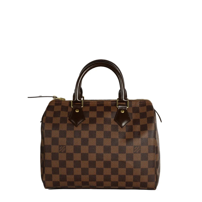 sac de seconde main speedy louis vuitton en toile damier ébène dos