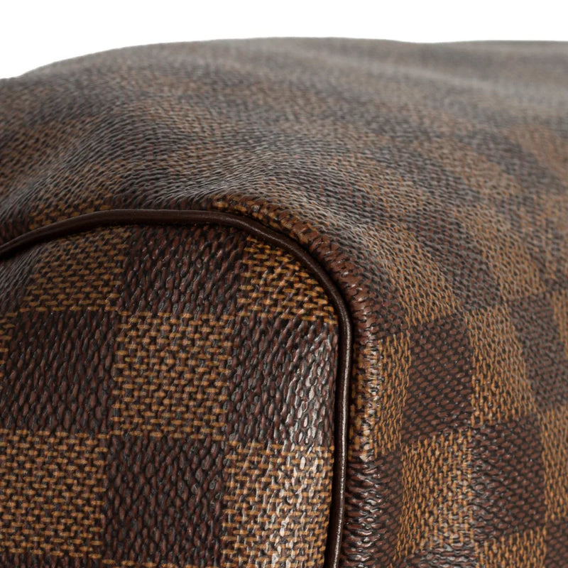 sac de seconde main speedy louis vuitton en toile damier ébène coin 