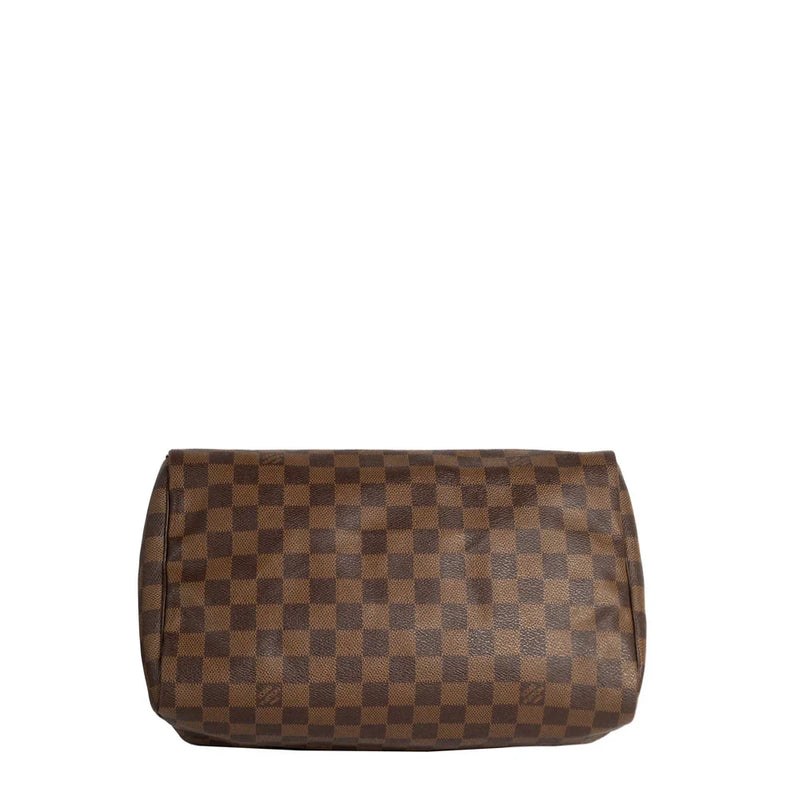 sac de seconde main speedy louis vuitton en toile damier ébène bas