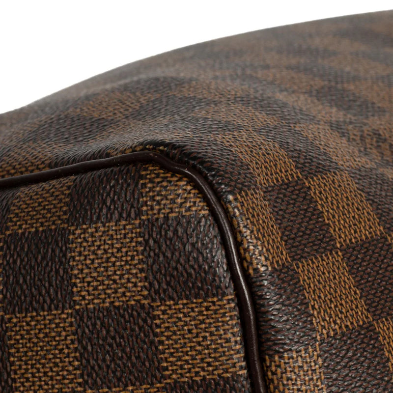 sac de seconde main speedy  louis vuitton  en toile damier ébène coin 