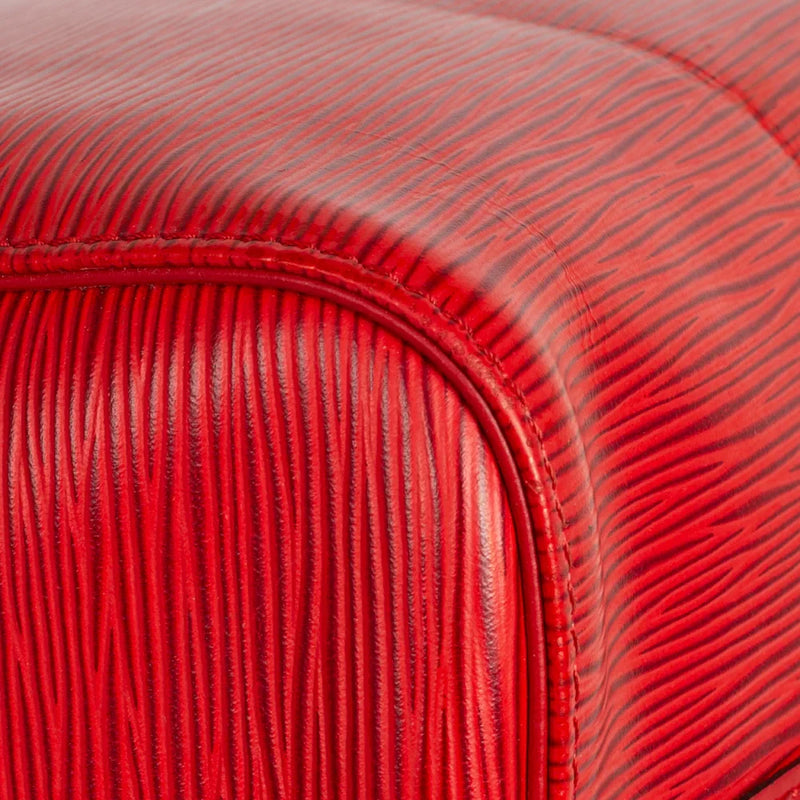 sac de seconde main speedy louis vuitton en cuir épi rouge coin