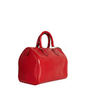 sac de seconde main speedy louis vuitton en cuir épi rouge côté