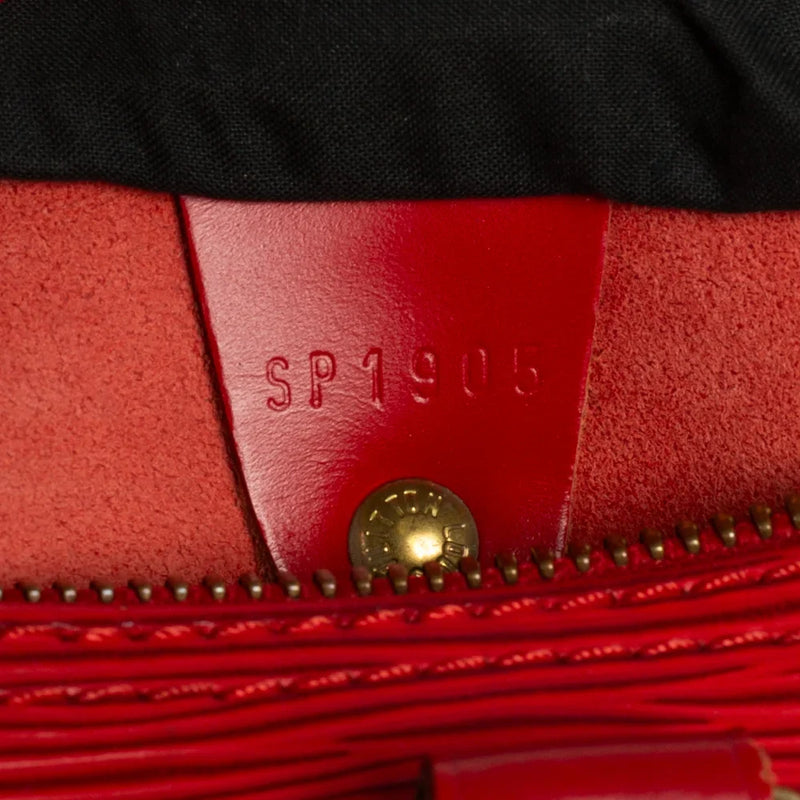 sac de seconde main speedy louis vuitton en cuir épi rouge numéro de série