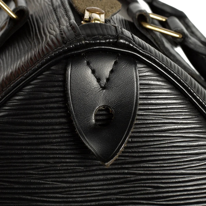 sac de seconde main speedy louis vuitton en cuir épi noir défaut 2