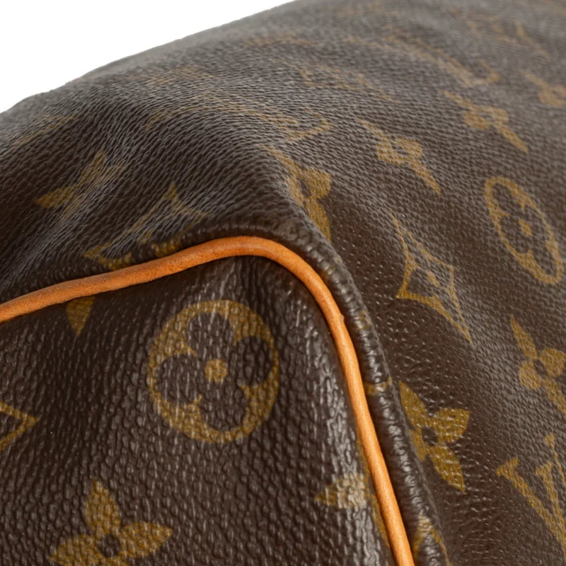 sac de seconde main speedy louis vuitton en toile monogram marron coin 