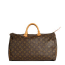 sac de seconde main speedy louis vuitton en toile monogram marron face