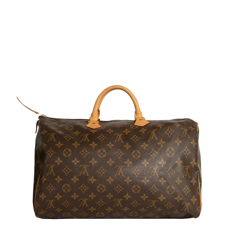 sac de seconde main speedy louis vuitton en toile monogram marron dos